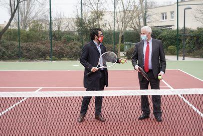 Finaliza la reparación de la pista pública de tenis de Rosa Luxemburgo