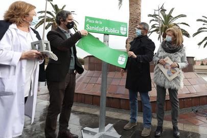 Queda inaugurada la Plaza de la Sanidad Pública