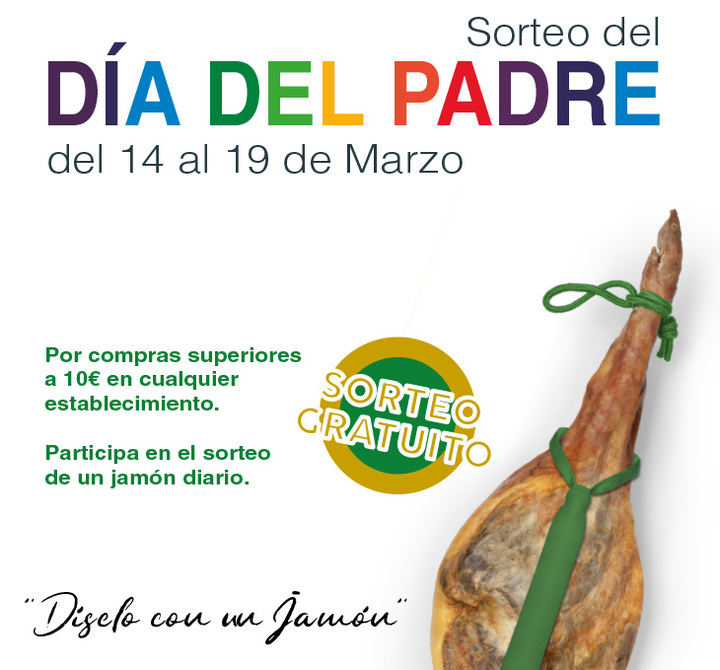 El Centro Comercial El Encinar celebra el Día del Padre con un sorteo de Jamones