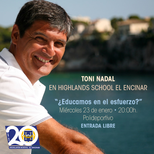 Toni Nadal visita el colegio Highlands de El Encinar de los Reyes