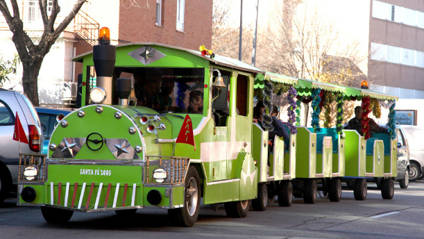 Imagen del tren navideño circulando el año pasado