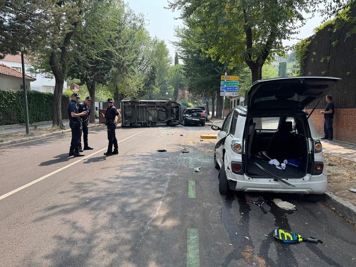 Accidente sin heridos en Soto de La Moraleja, el conductor dio positivo en alcohol y drogas