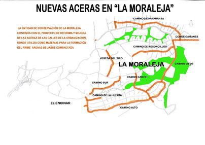 La Entidad de La Moraleja sigue con la reforma de las aceras