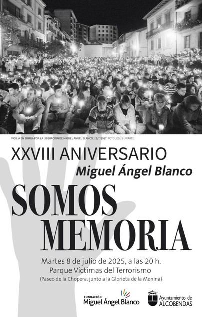 Alcobendas conmemora el XXVIII aniversario del asesinato de Miguel Ángel Blanco