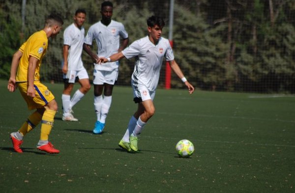 Imagen del partido de la primera jornada de liga donde el Alcorcón B ganó en casa del Alcobendas Sport (0-2)