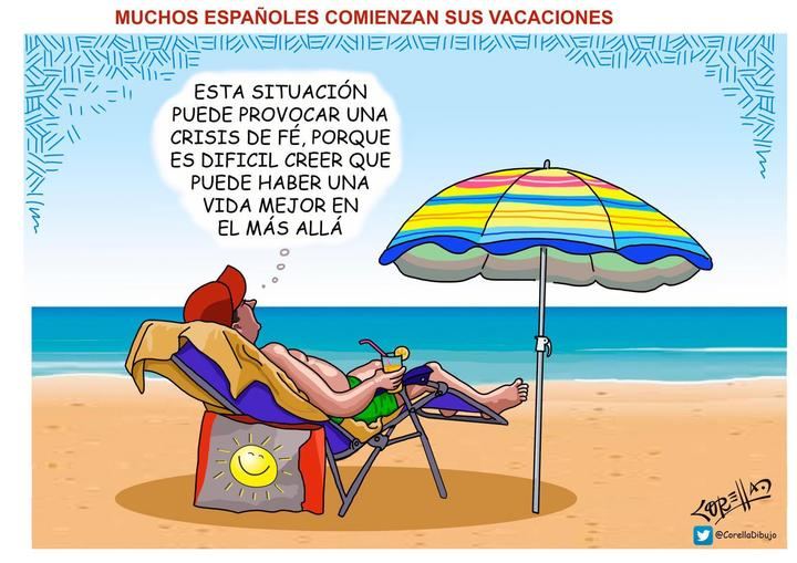 Muchos españoles comienzan sus vacaciones