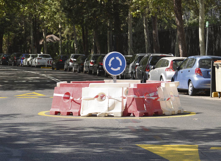 Imagen de la rotonda colocada en la calle Begonia