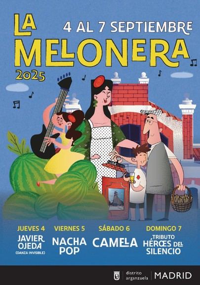 Camela y Nacha Pop serán los protagonistas de las Fiestas de la Melonera 2025