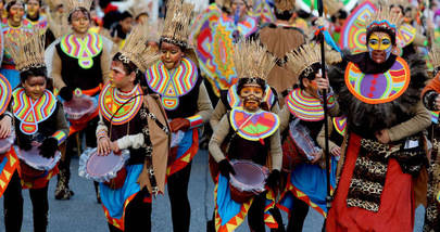 Desfile, baile de máscaras y entierro de la sardina