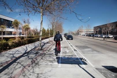 Alcobendas y Sanse conectadas de forma segura con un carril bici