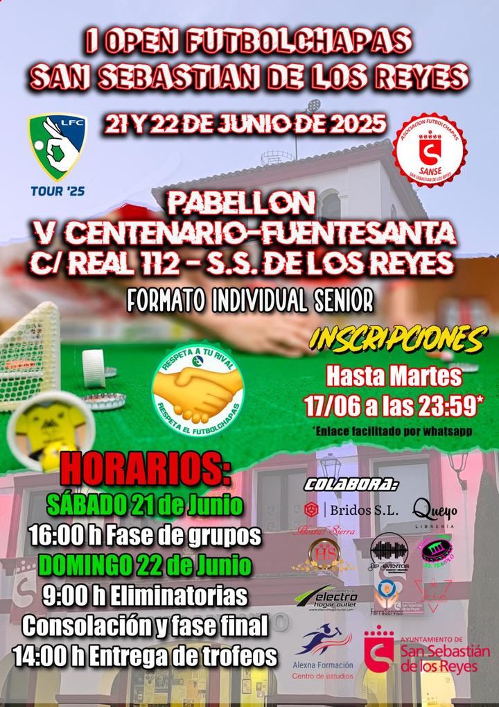 Sanse acogerá el I Open Futbolchapas