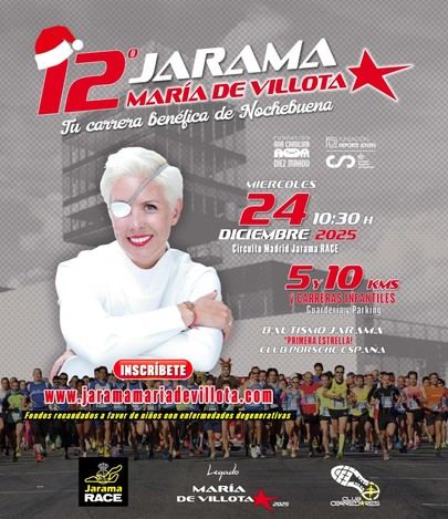 Inscripciones abiertas para la XII JARAMA MARÍA DE VILLOTA: Corre por una buena causa