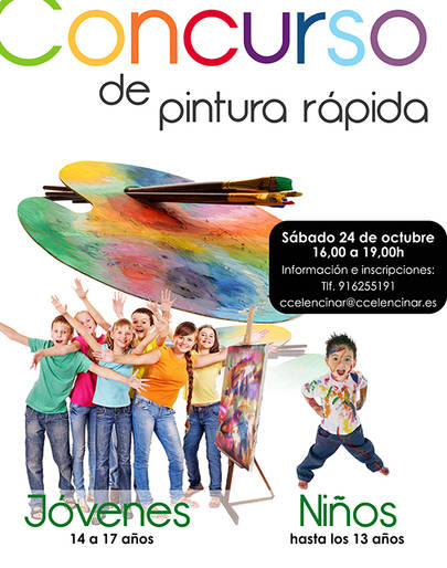 Concurso de pintura rápida en el C.C El Encinar