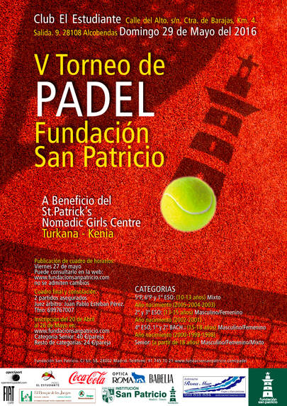 V Torneo de p&#225;del Fundaci&#243;n San Patricio