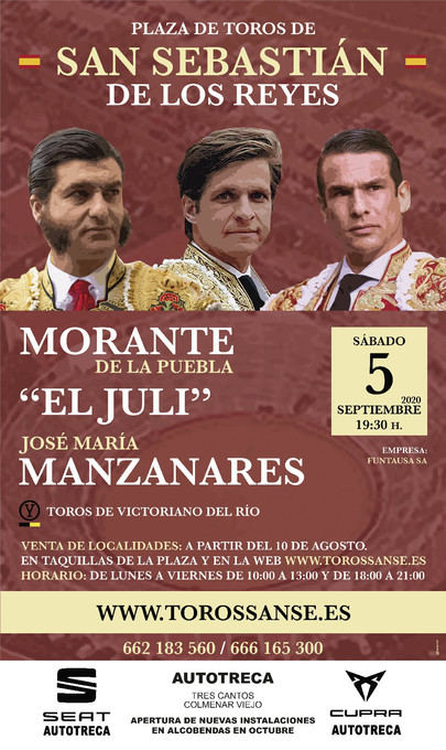 Morante, Manzanares y El Juli en San Sebastián de los Reyes