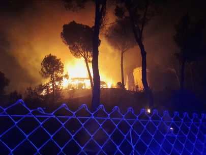 El consejero de Medio Ambiente, Carlos Novillo, espera controlar el incendio en Tres Cantos durante la mañana