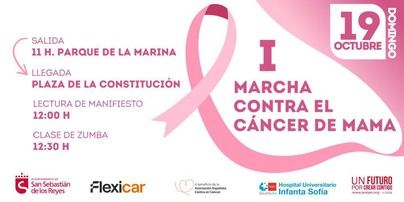 Marcha solidaria contra el cáncer de mama el 19 de octubre en Sanse