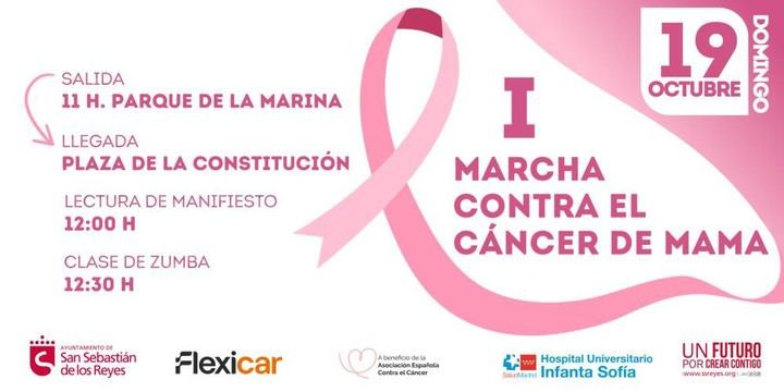 Marcha solidaria contra el cáncer de mama el 19 de octubre en Sanse