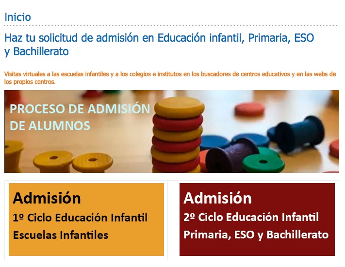 Alcobendas promueve visitas virtuales para la escolarización, que es del 19 de mayo al 5 de junio