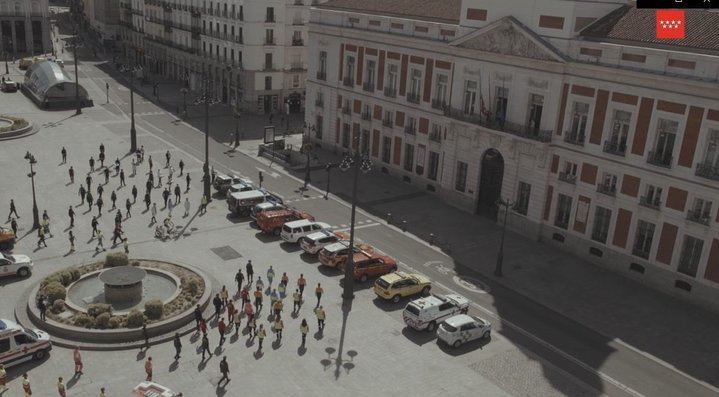 Madrid homenajea a los héroes por COVID-19: 'Como ayer, venceremos'