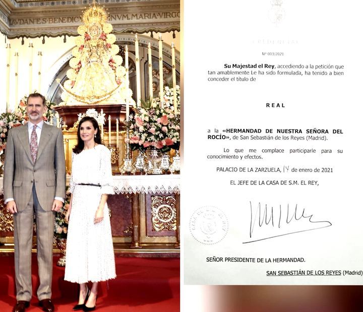 Felipe VI concede el título de ‘Real’ a la Hermandad de Nuestra Señora del Rocío de Sanse
