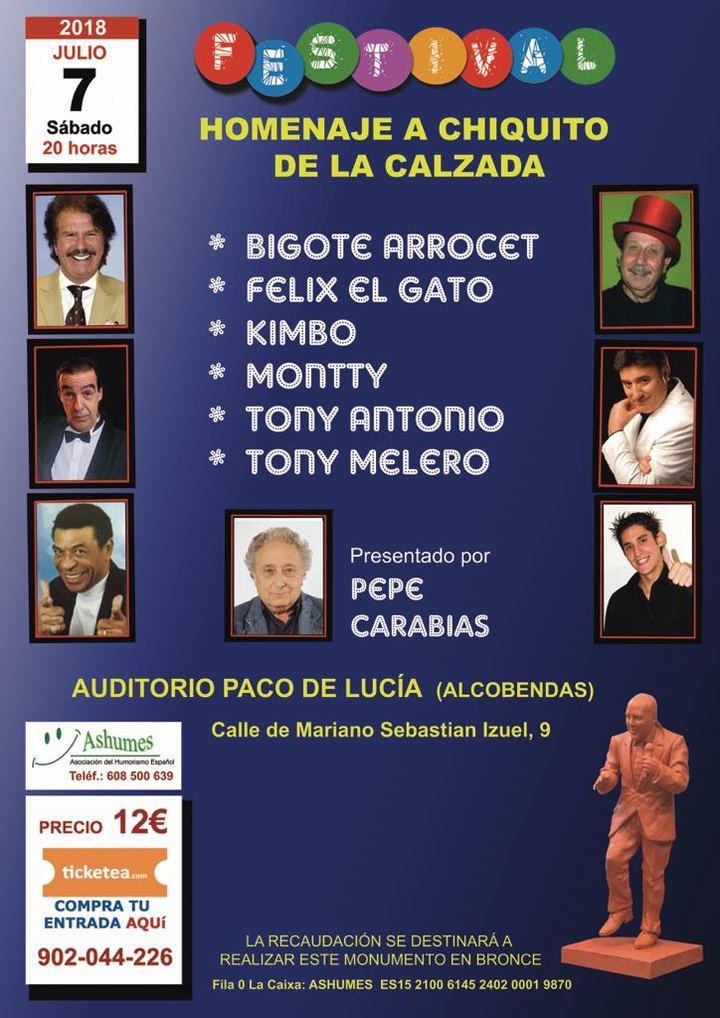 Homenaje a Chiquito de la Calzada en Alcobendas