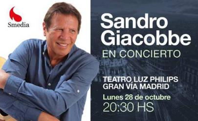 Sandro Giacobbe, en concierto por España