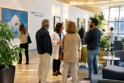 Cuando el hospital se convierte en galería de arte
