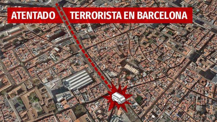 Mas de 14 muertos y 100 heridas en un ataque terrorista en Las Ramblas barcelonesa