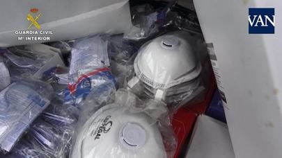La Guardia Civil requisa casi 70.000 mascarillas y las pone a disposición de Sanidad