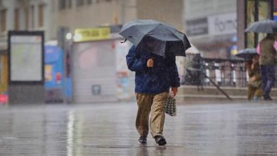 Aviso amarillo en toda la Comunidad de Madrid por fuertes lluvias