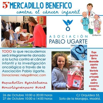 V Mercadillo benéfico contra el cáncer infantil