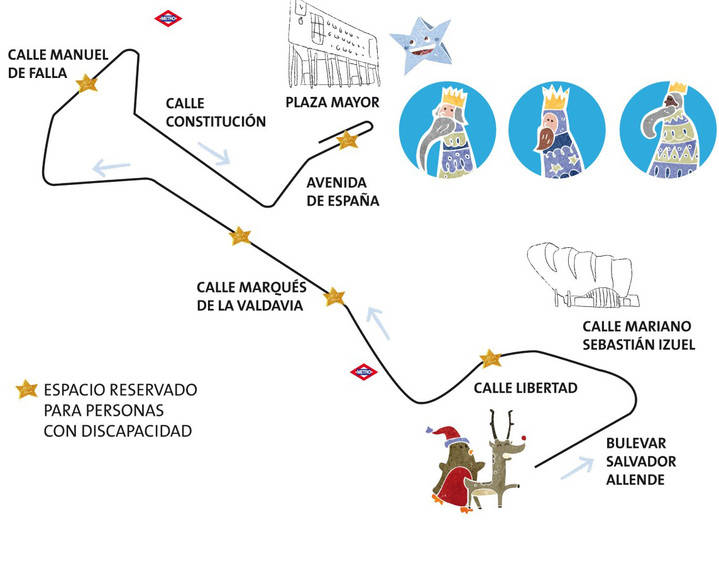 La Cabalgata de Reyes Magos de Alcobendas será geolocalizable