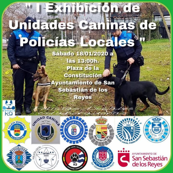 Exhibición Canina de Policías Locales en Sanse