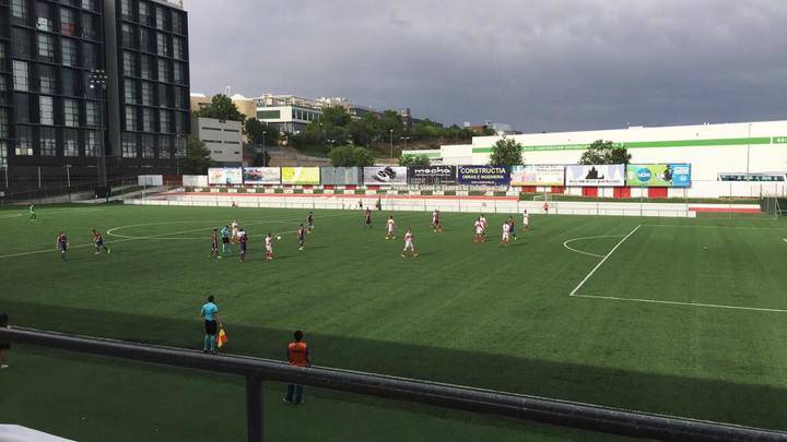 Imagen del duelo de Play Out celebrado entre la UD Sanse y el Levante Atlético 