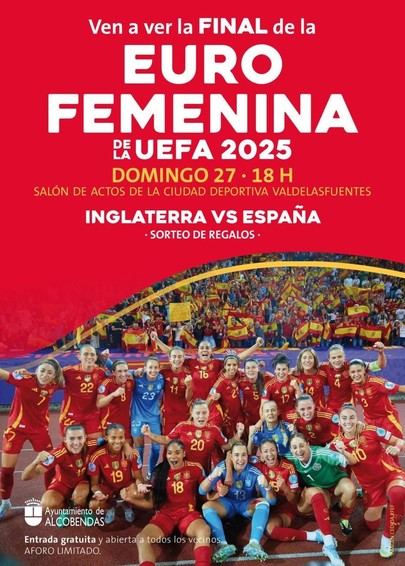 Alcobendas invita a disfrutar de la final de la Eurocopa femenina en la Ciudad Deportiva de Valdelasfuentes
