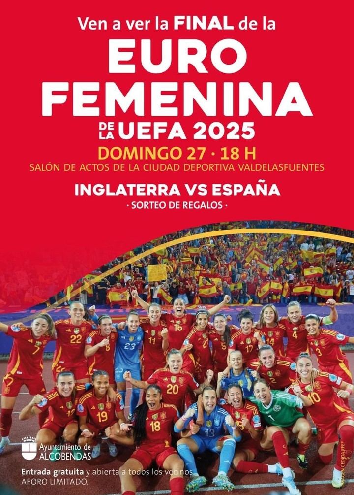 Alcobendas invita a disfrutar de la final de la Eurocopa femenina en la Ciudad Deportiva de Valdelasfuentes