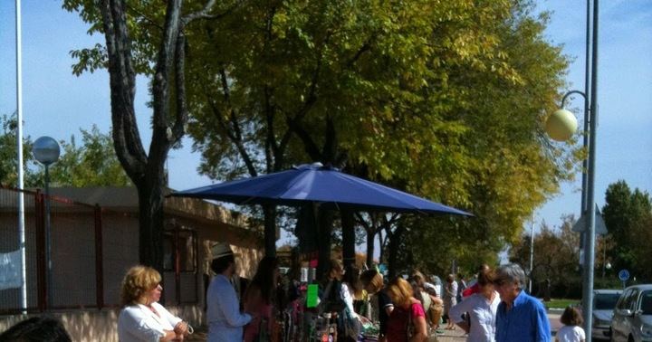 Mercadillo de productos de segunda mano en Arroyo de la Vega